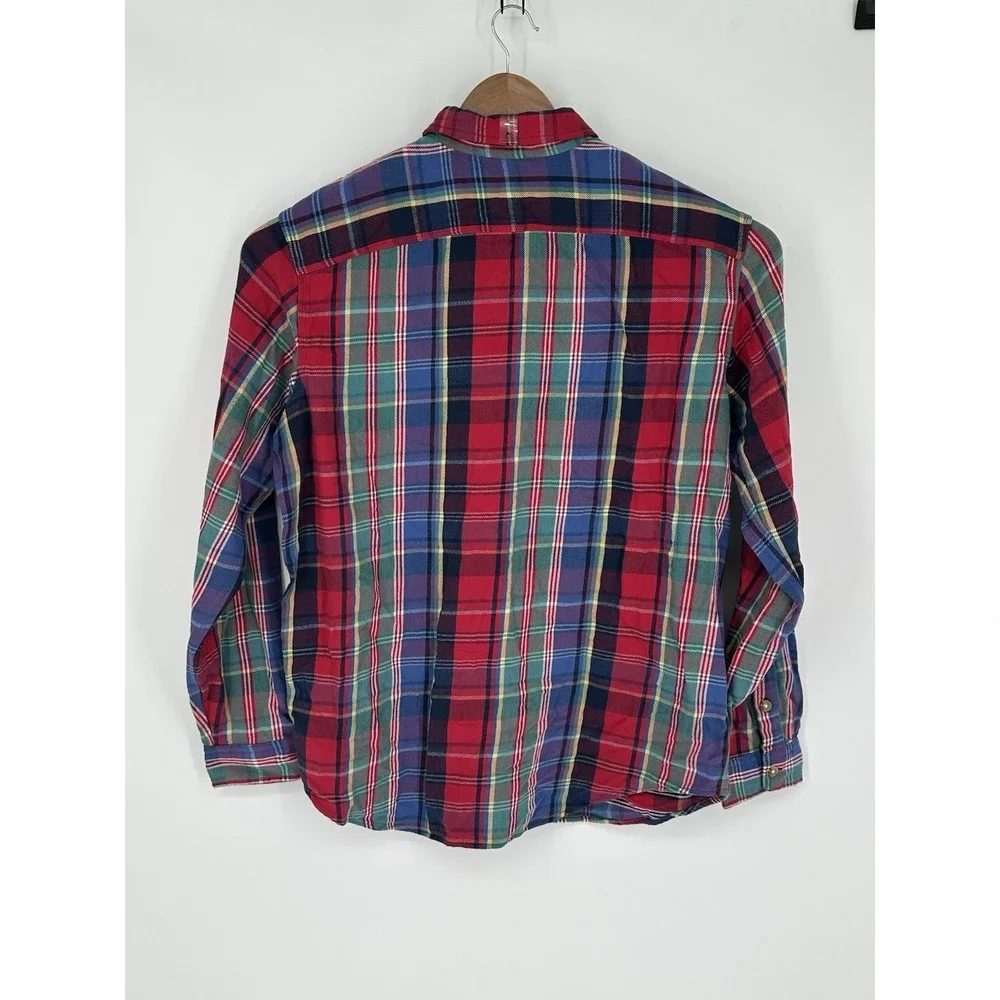 Polo Ralph Lauren Men's XL Custom Fit Flannel Shirt Red/Blue/Green Plaid X3